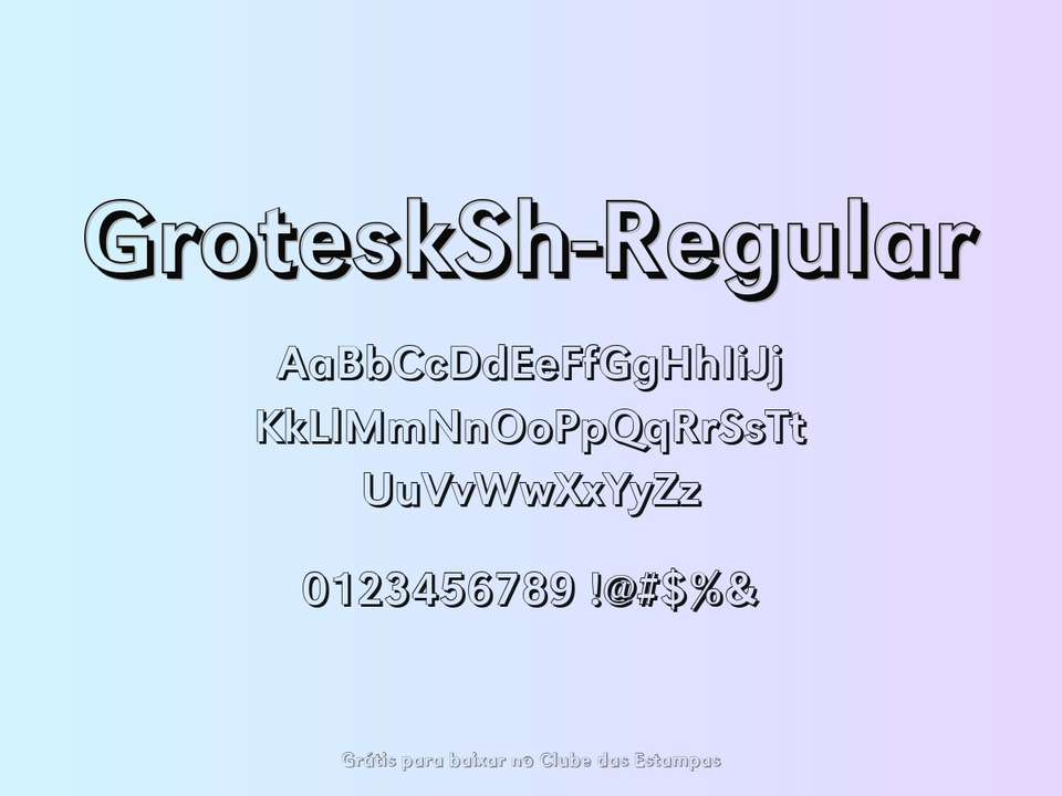 Fonte Grotesksh Regular Grátis Para Baixar