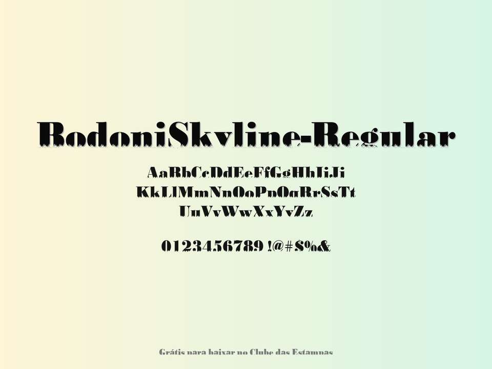Fonte Bodoniskyline Regular Grátis Para Baixar