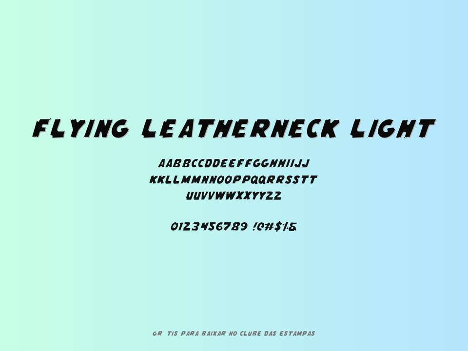 Fonte Flying Leatherneck Light Grátis Para Baixar