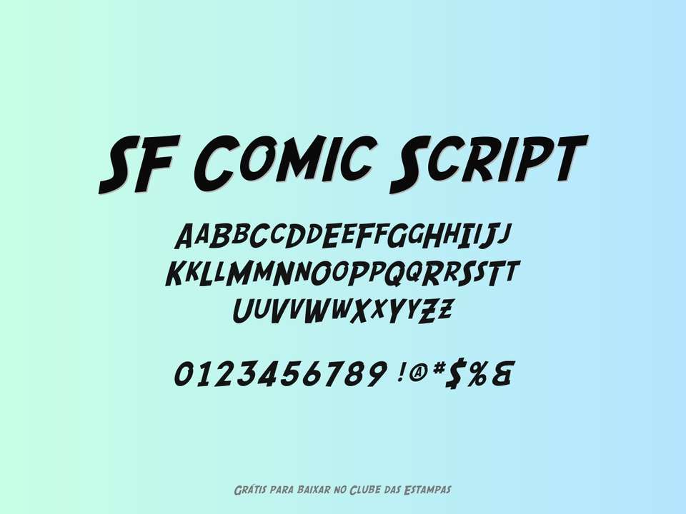 Fonte Sf Comic Script Grátis Para Baixar