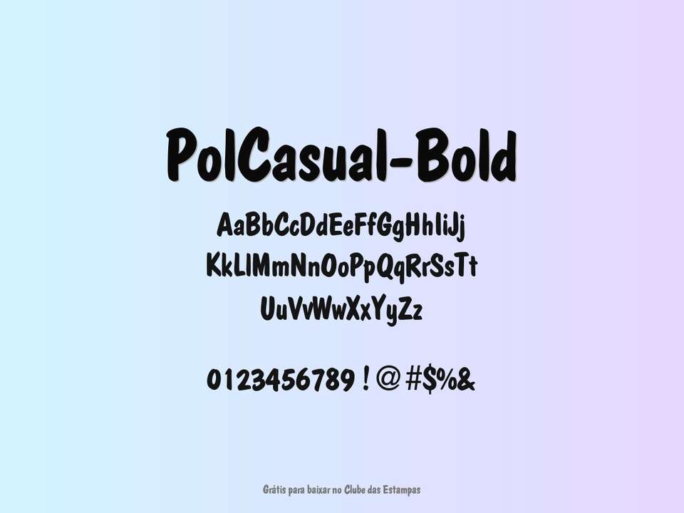 Fonte Polcasual Bold Grátis Para Baixar
