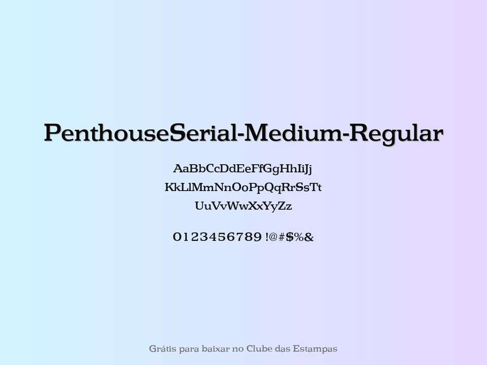 Fonte Penthouseserial Medium Regular Grátis Para Baixar