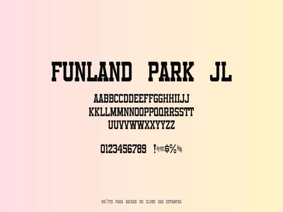 Fonte Funland Park Jl Grátis Para Baixar