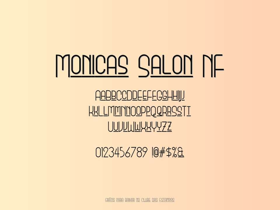 Fonte Monicas Salon Nf Grátis Para Baixar