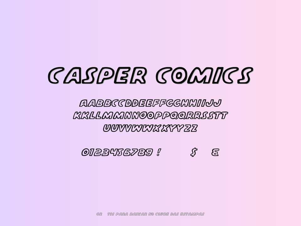 Fonte Casper Comics Grátis Para Baixar