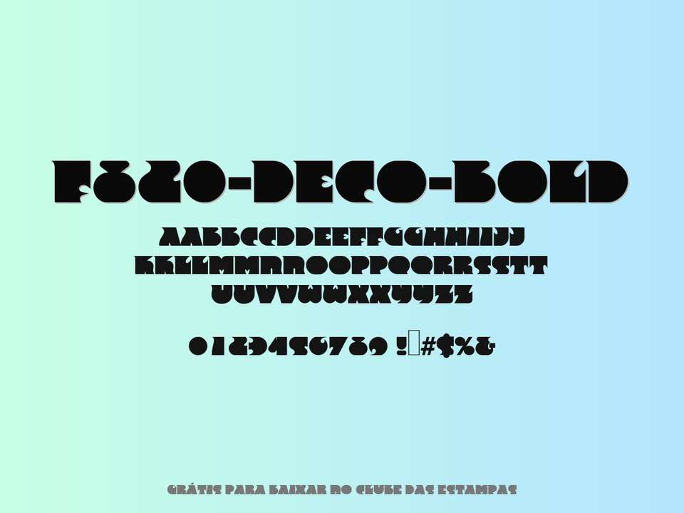 Fonte F820 Deco Bold Grátis Para Baixar