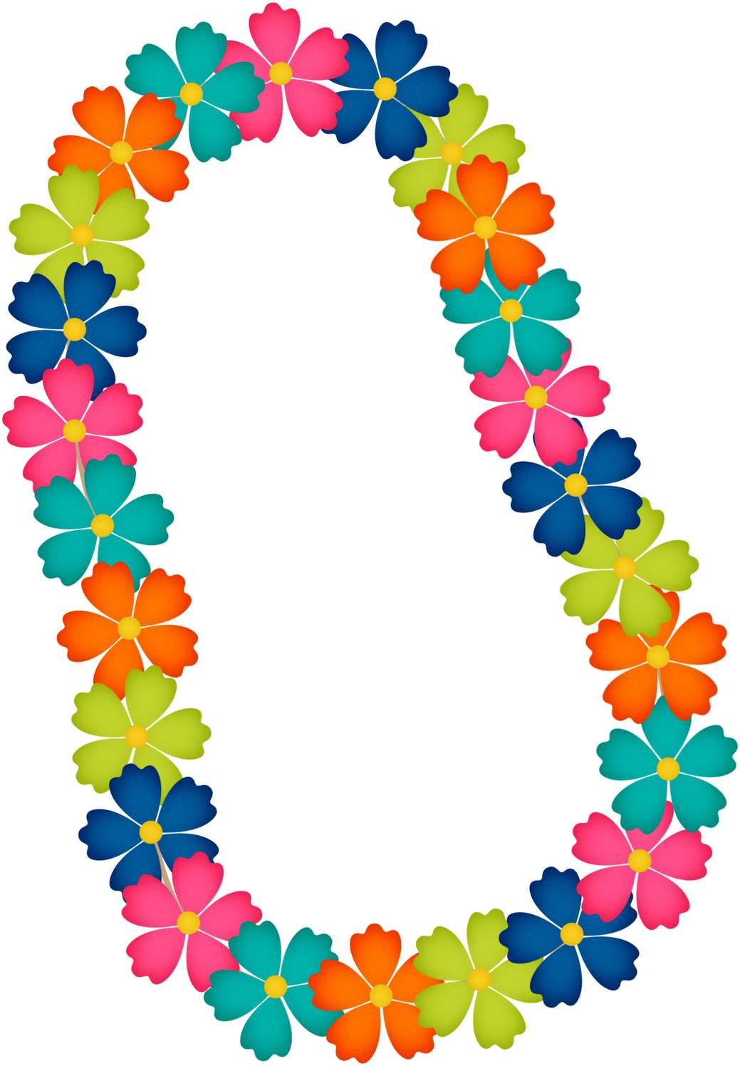 Elemento Colar Havaiano De Flores