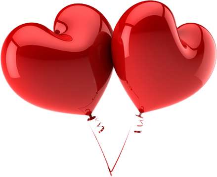 Balões Coração Vermelhos Amor Png Grátis Para Baixar