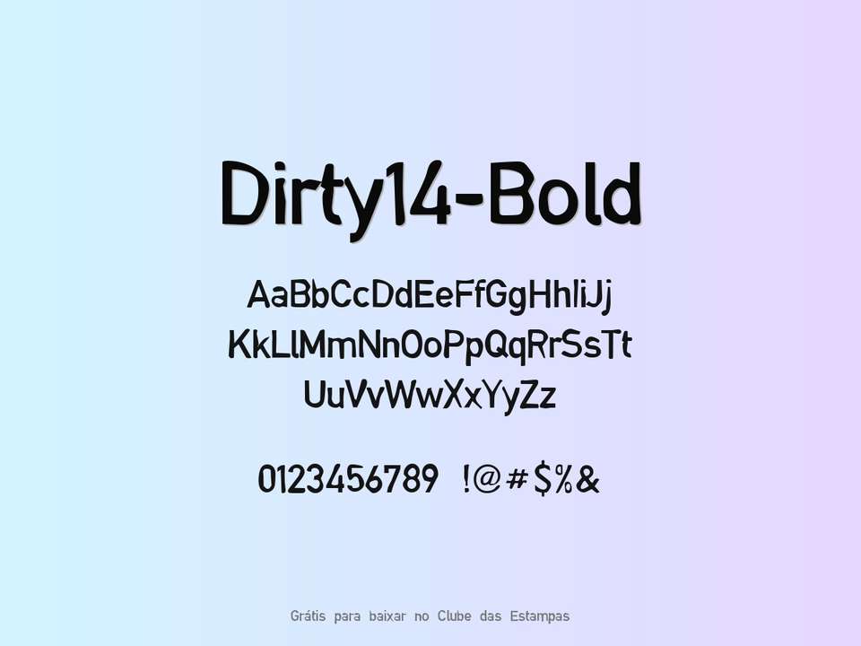 Fonte Dirty14 Bold Grátis Para Baixar