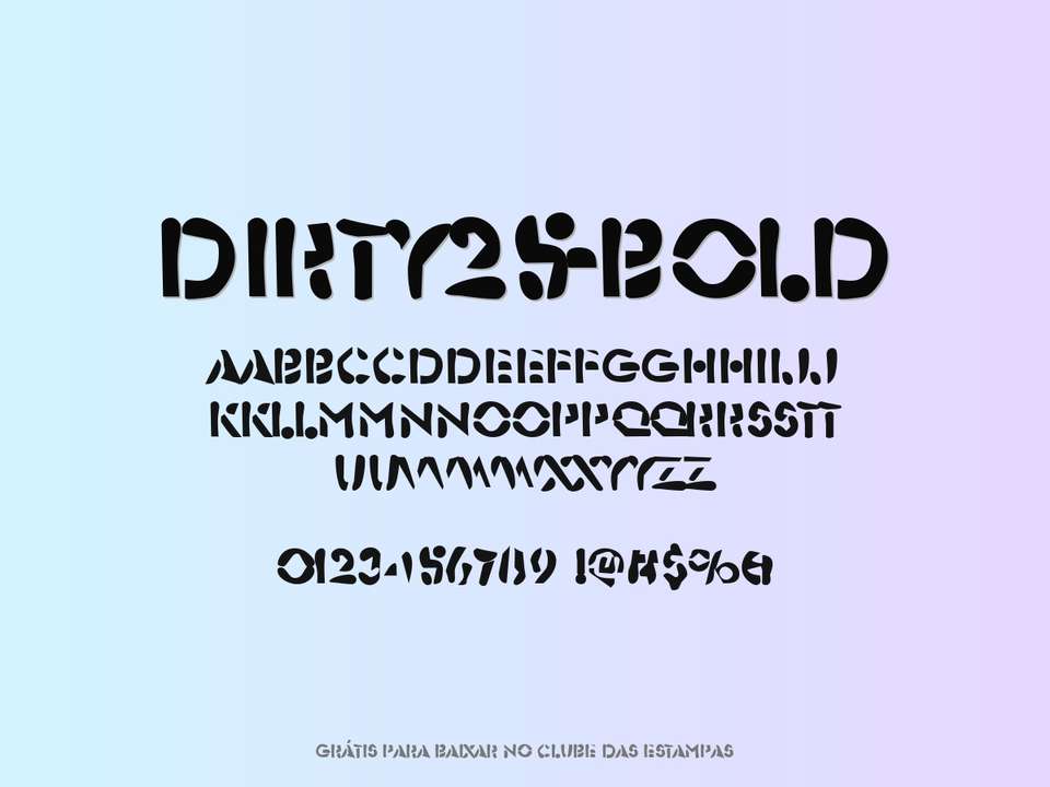 Fonte Dirty25 Bold Grátis Para Baixar