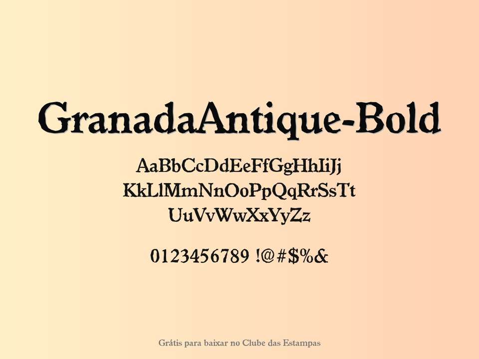 Fonte Granadaantique Bold Grátis Para Baixar