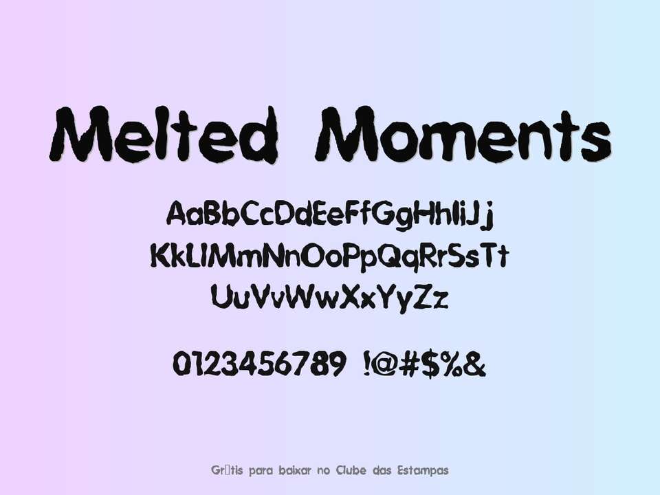 Fonte Melted Moments Grátis Para Baixar