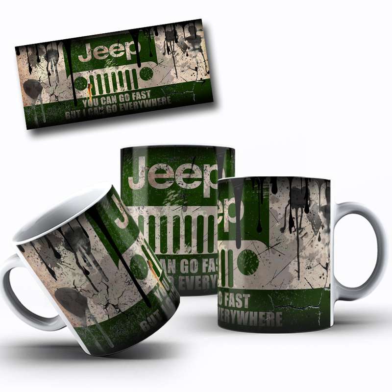 Arte Para Caneca Jeep You Can Go Fast 22