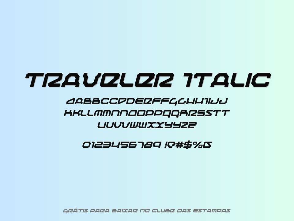 Fonte Traveler Italic Grátis Para Baixar