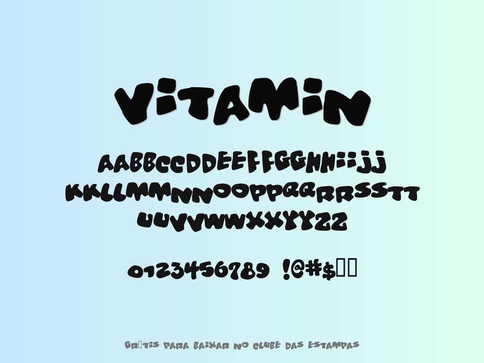 Fonte Vitamin Grátis Para Baixar