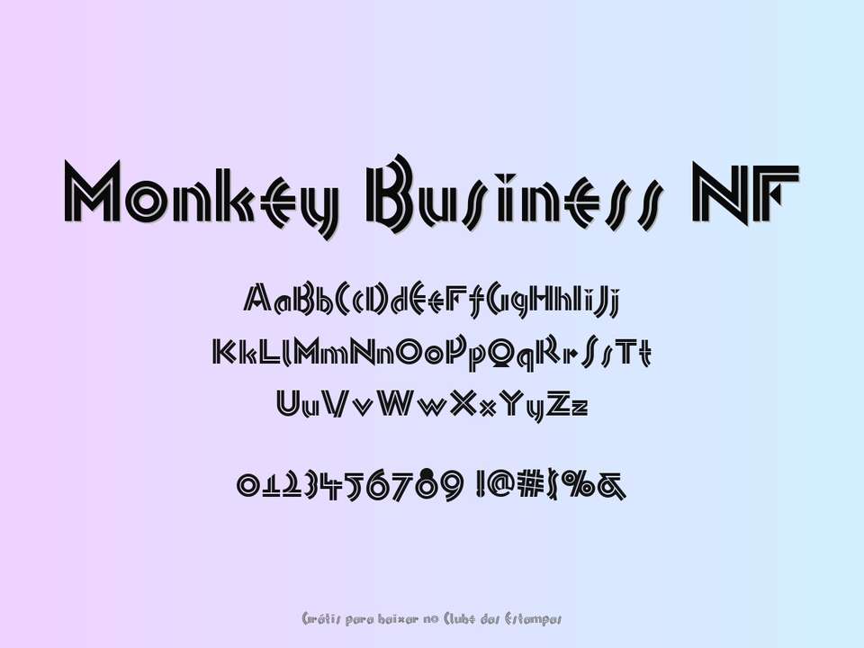 Fonte Monkey Business Nf Grátis Para Baixar