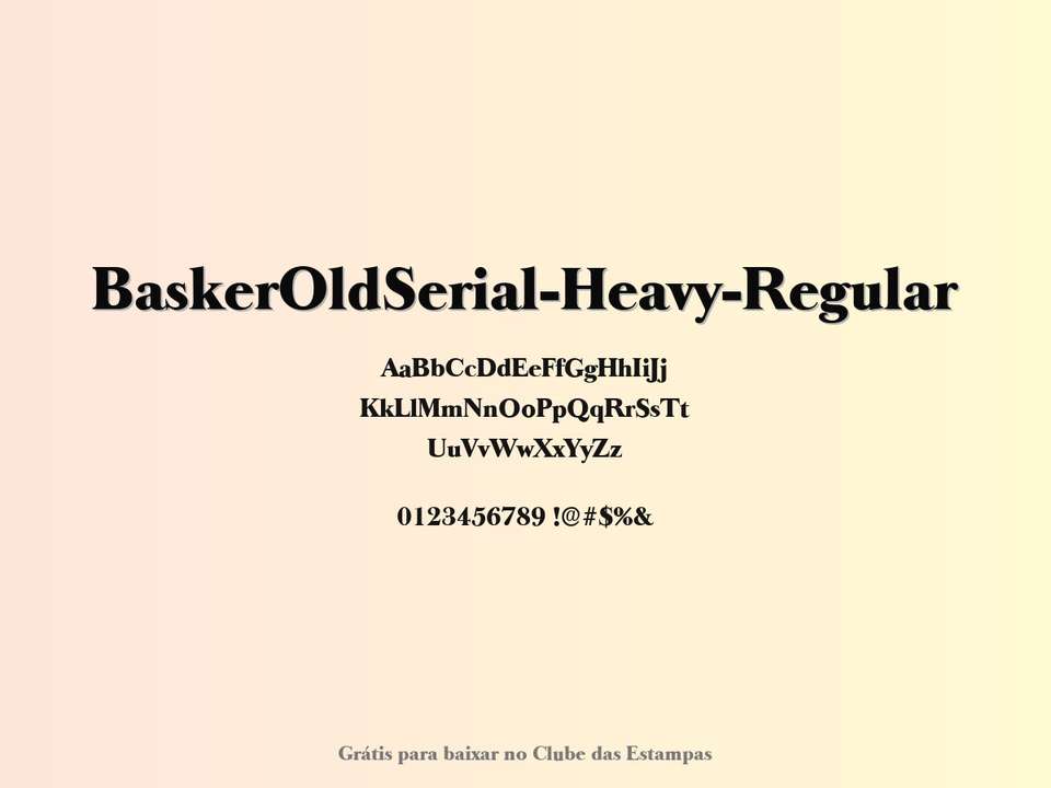 Fonte Baskeroldserial Heavy Regular Grátis Para Baixar