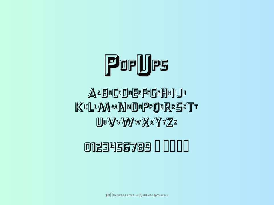 Fonte Popups Grátis Para Baixar