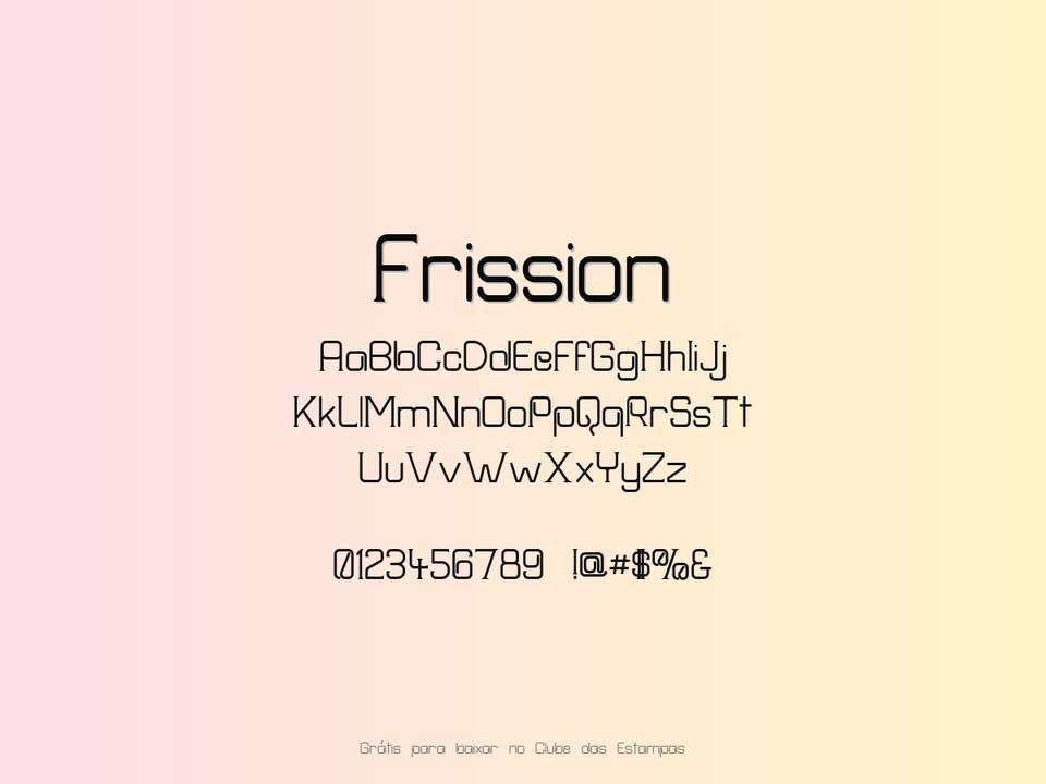 Fonte Frission Grátis Para Baixar