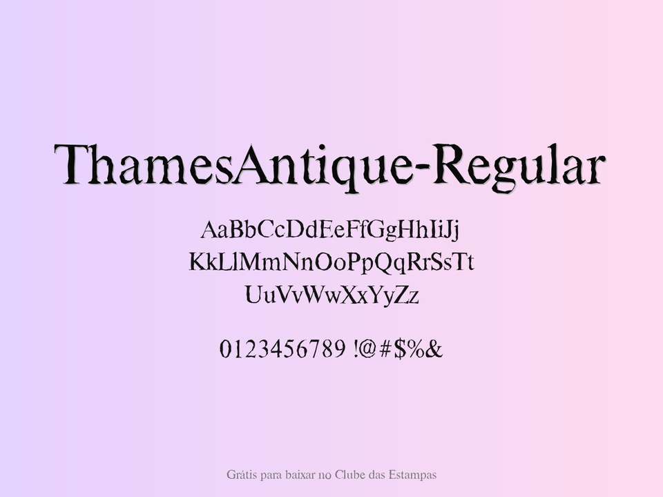 Fonte Thamesantique Regular Grátis Para Baixar