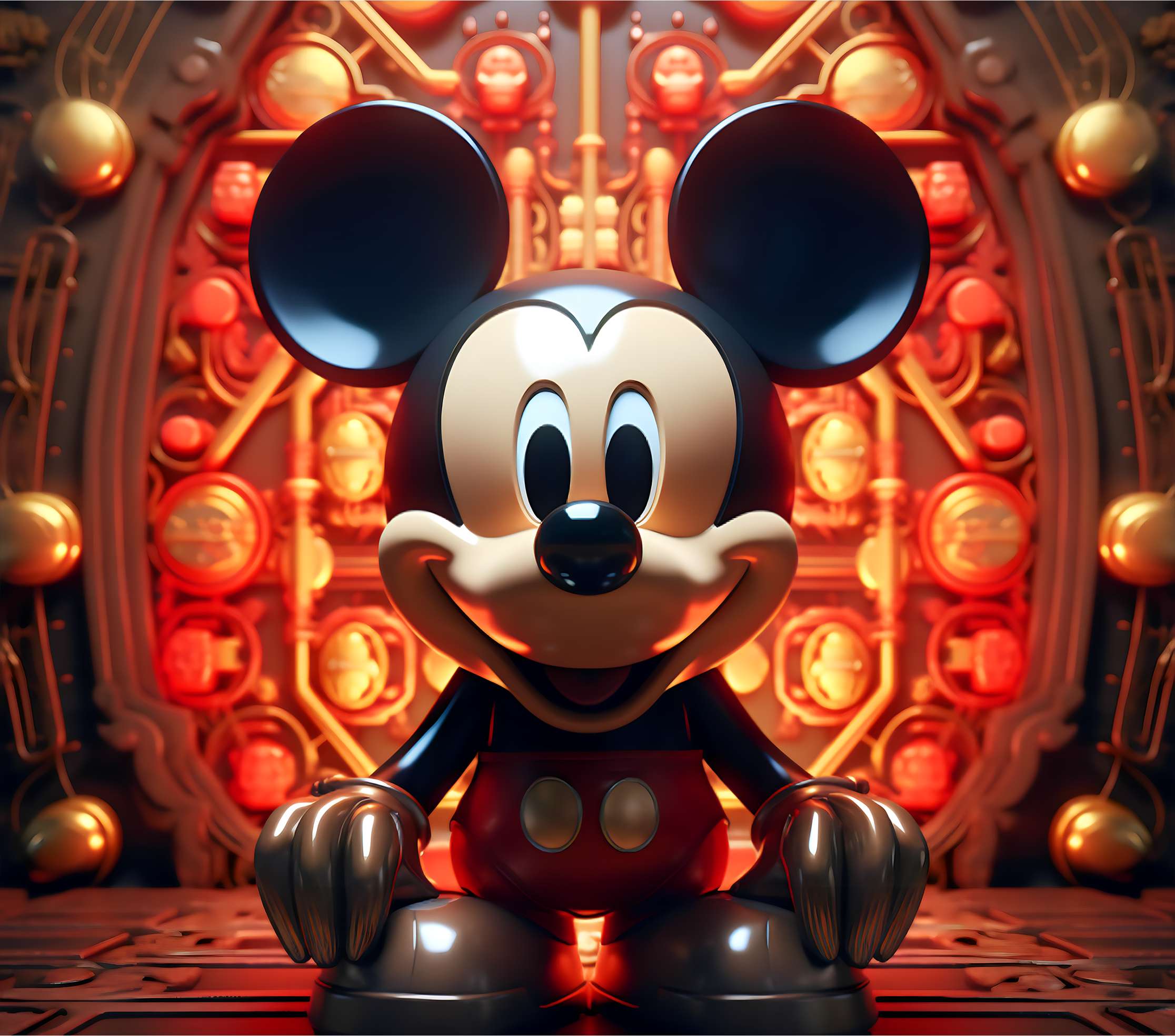 Mickey Mouse Em Cenário Retrô Elegante Desenho Animado Png Arte Para Caneca Grátis Pra Baixar