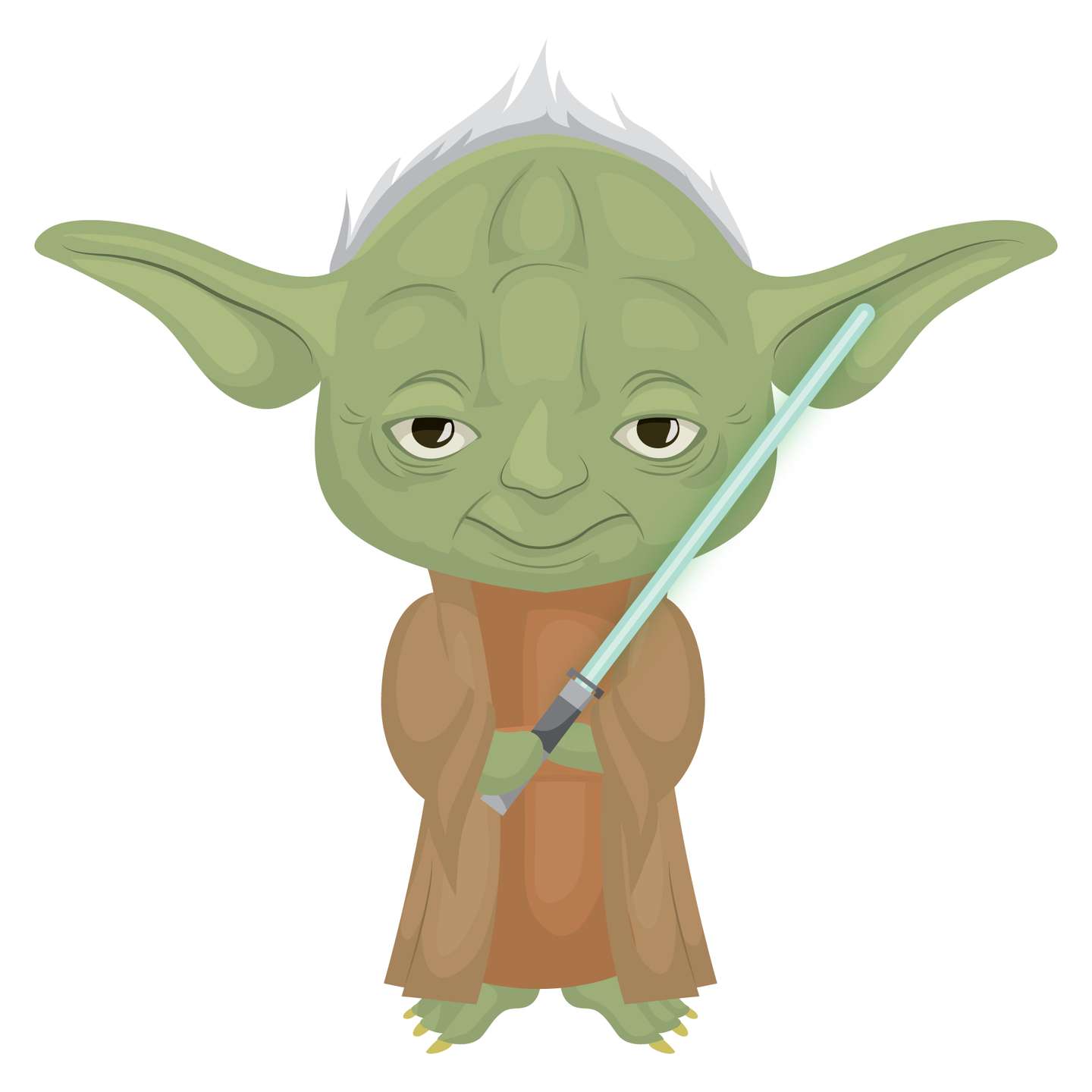 Grogu Segurando Sabre De Luz Ficção Científica Png Grátis Para Baixar
