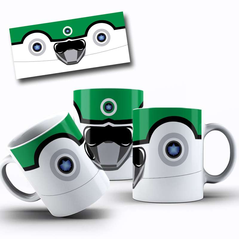 Arte Para Caneca Power Rangers (9)