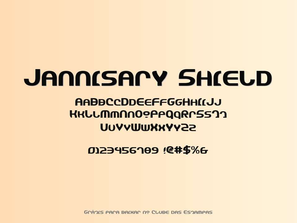 Fonte Jannisary Shield Grátis Para Baixar