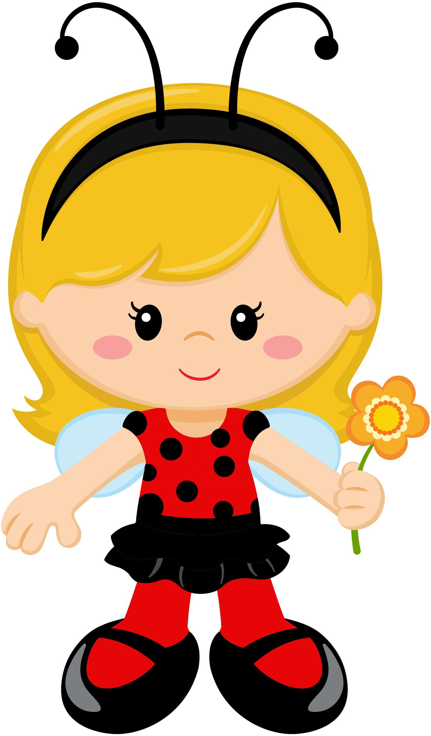 Elemento Joaninha Fofa Cute Png (19)