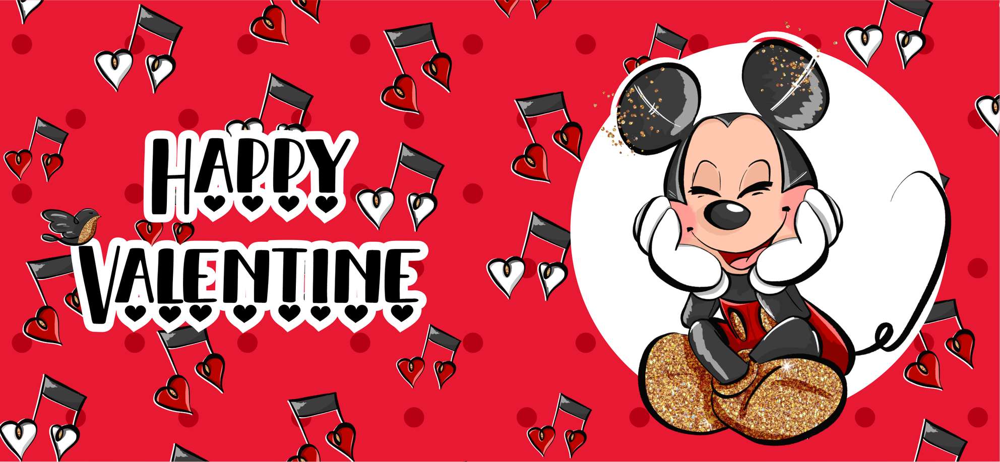 Happy Valentine Mickey Mouse Ilustração Dia Dos Namorados Png Arte Para Caneca Grátis Pra Baixar