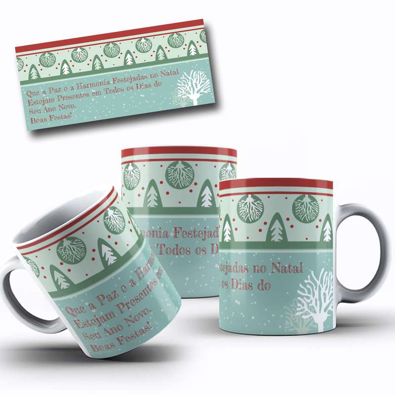 Arte Para Caneca Que A Paz E A Harmonia Festejadas No Natal 48