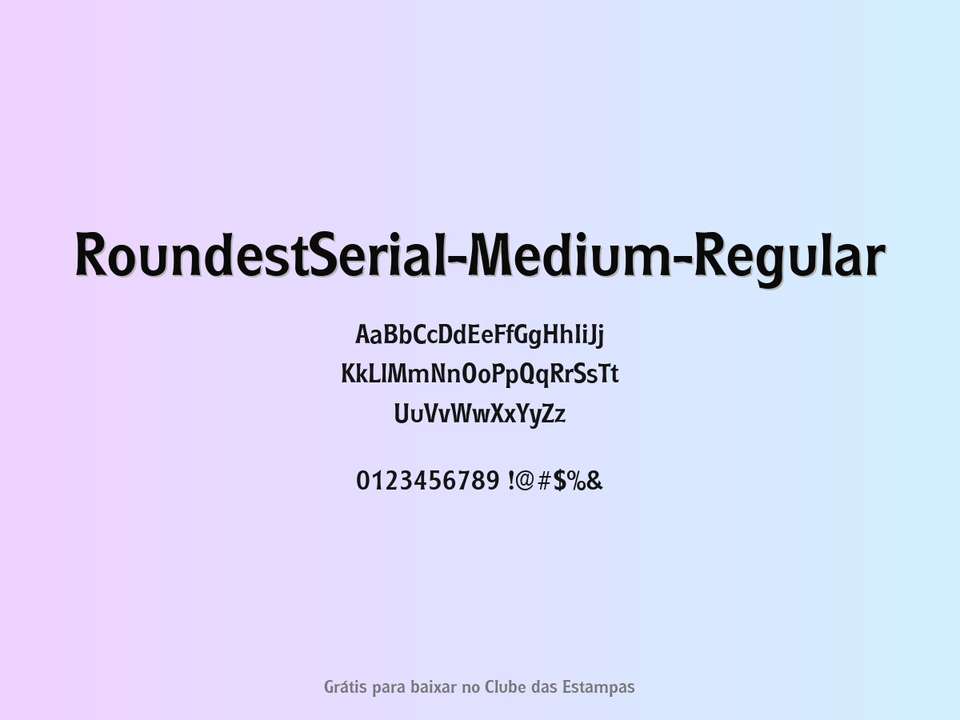 Fonte Roundestserial Medium Regular Grátis Para Baixar