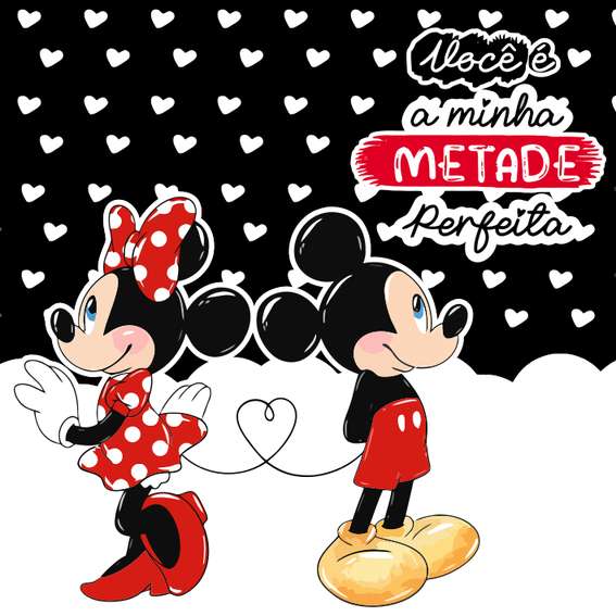 Mickey E Minnie Em Casal Você É A Minha Metade Perfeita Disney Png Arte Para Caneca Grátis Pra Baixa