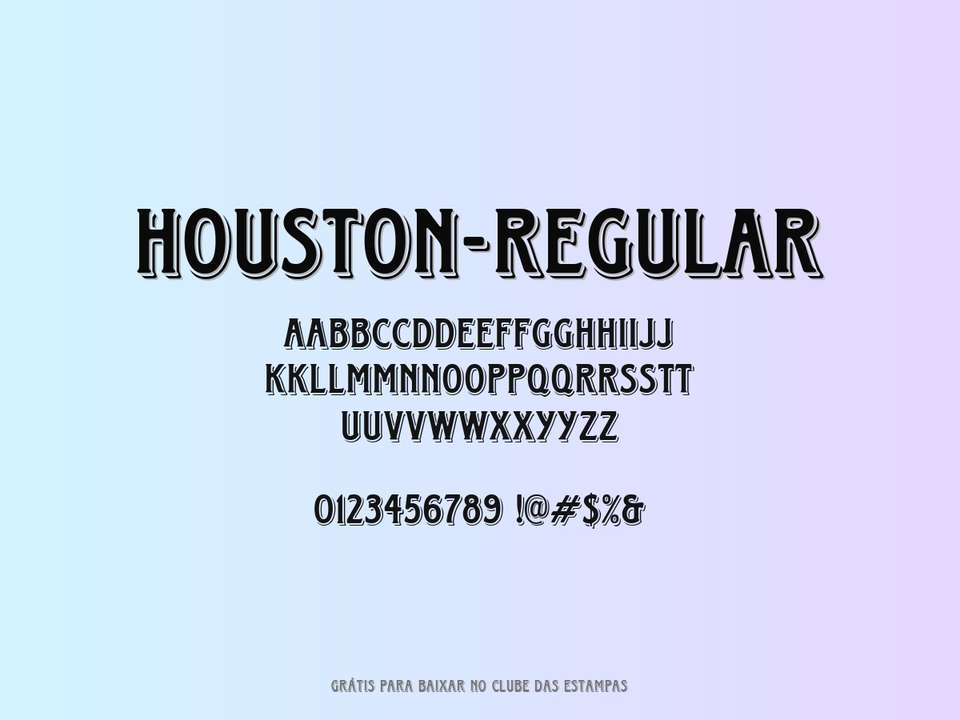 Fonte Houston Regular Grátis Para Baixar