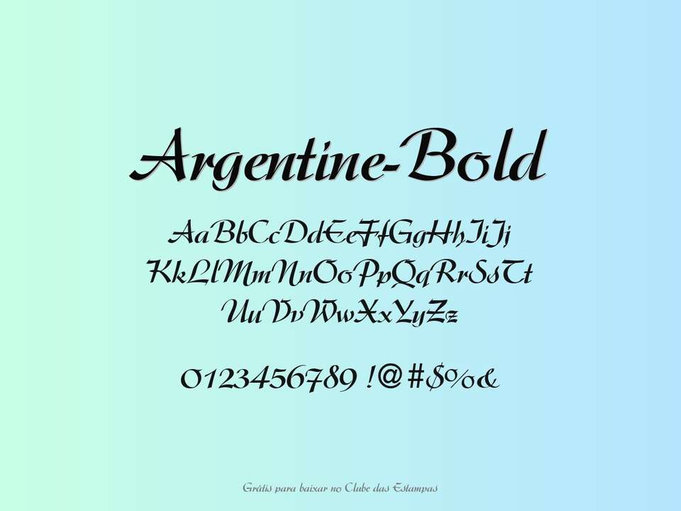 Fonte Argentine Bold Grátis Para Baixar