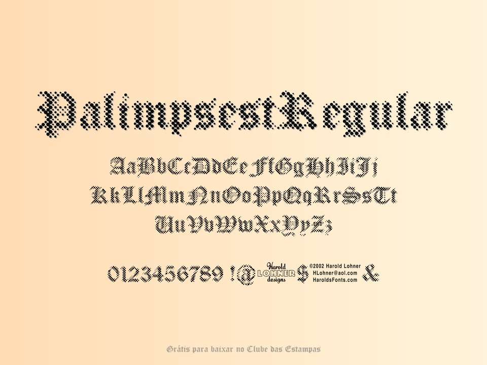 Fonte Palimpsestregular Grátis Para Baixar