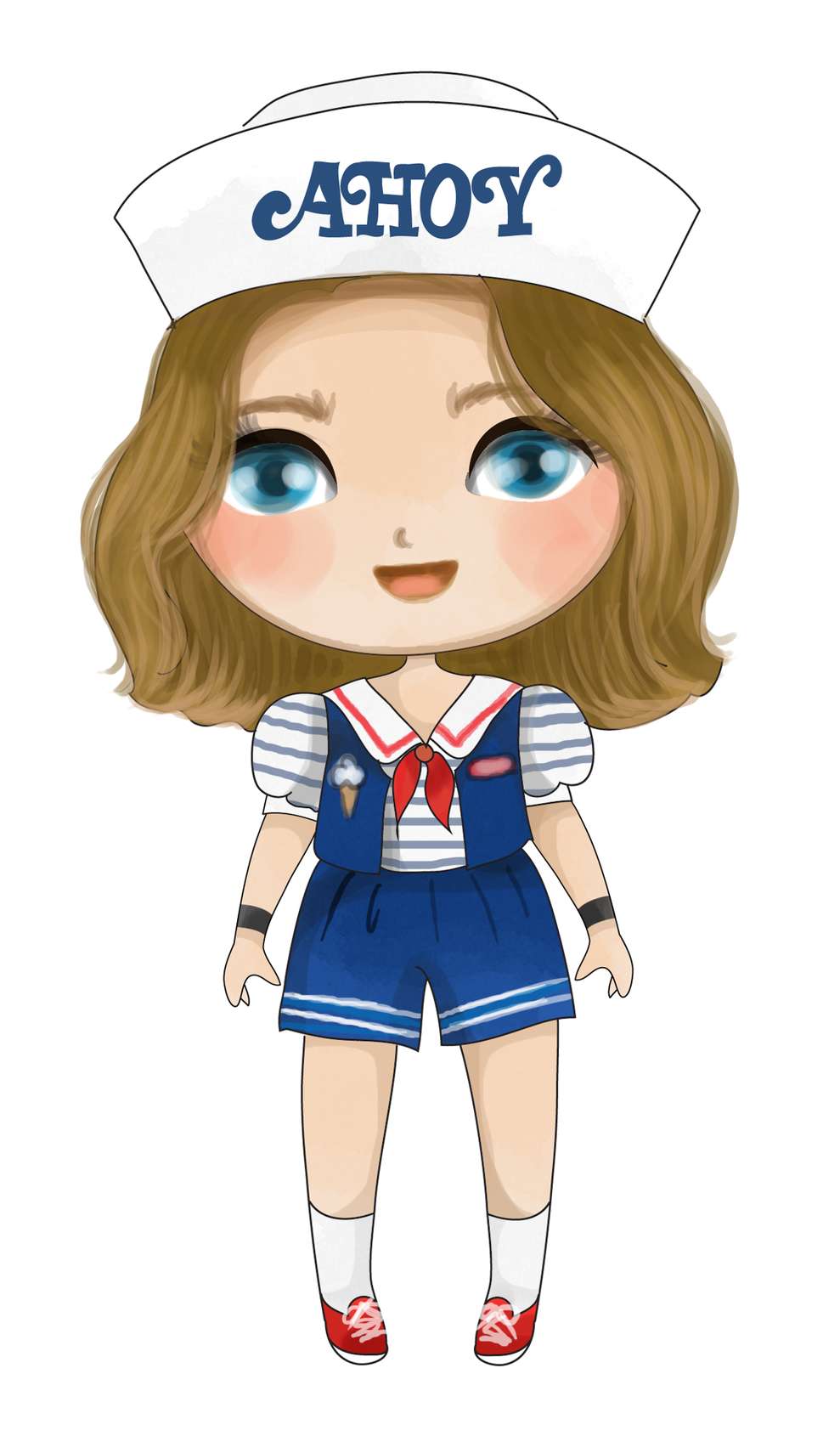 Menina Marinheira Cartoon Ahoy Personagem Infantil Png Grátis Para Baixar