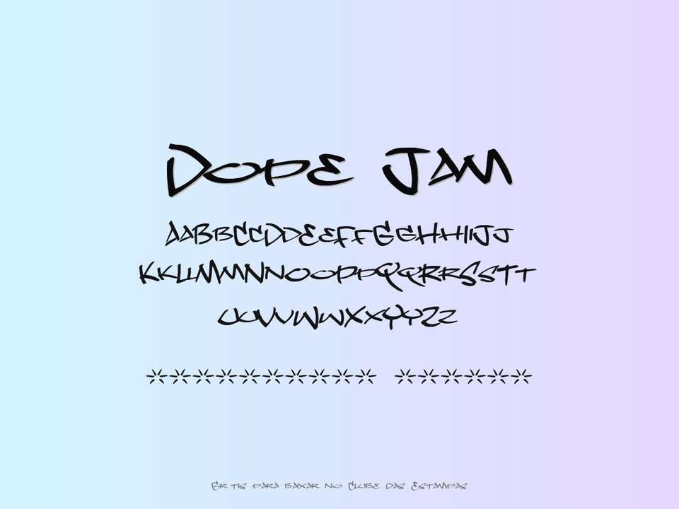 Fonte Dope Jam Grátis Para Baixar