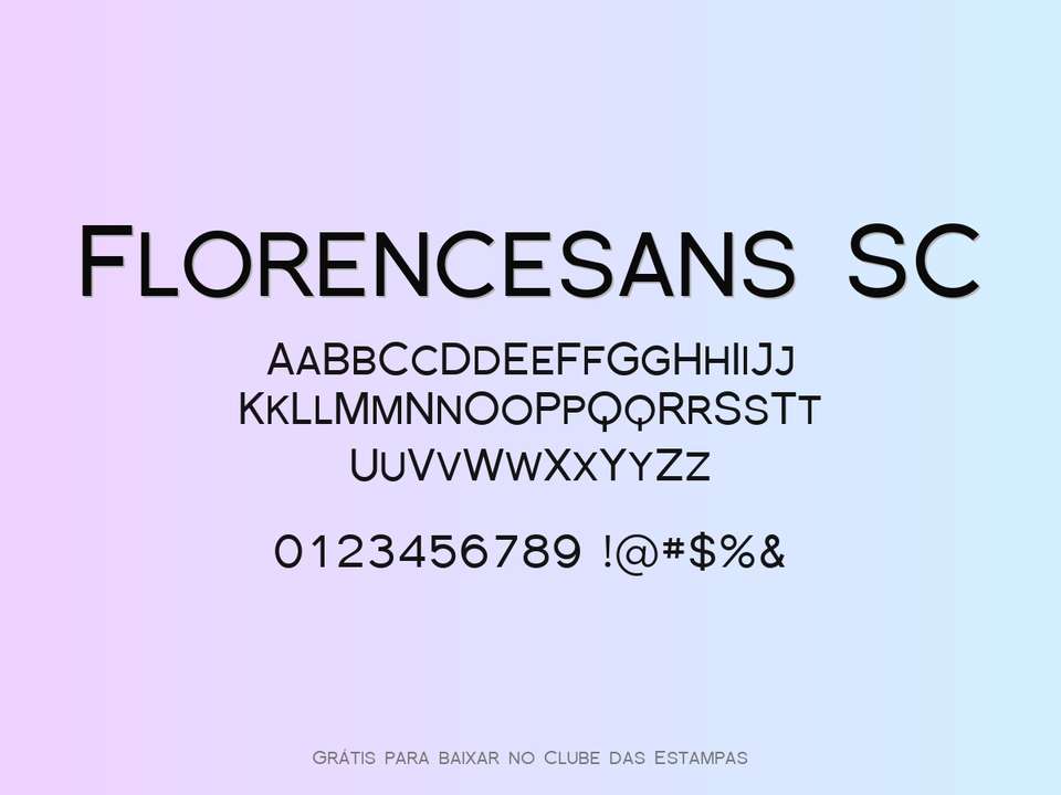 Fonte Florencesans Sc Grátis Para Baixar