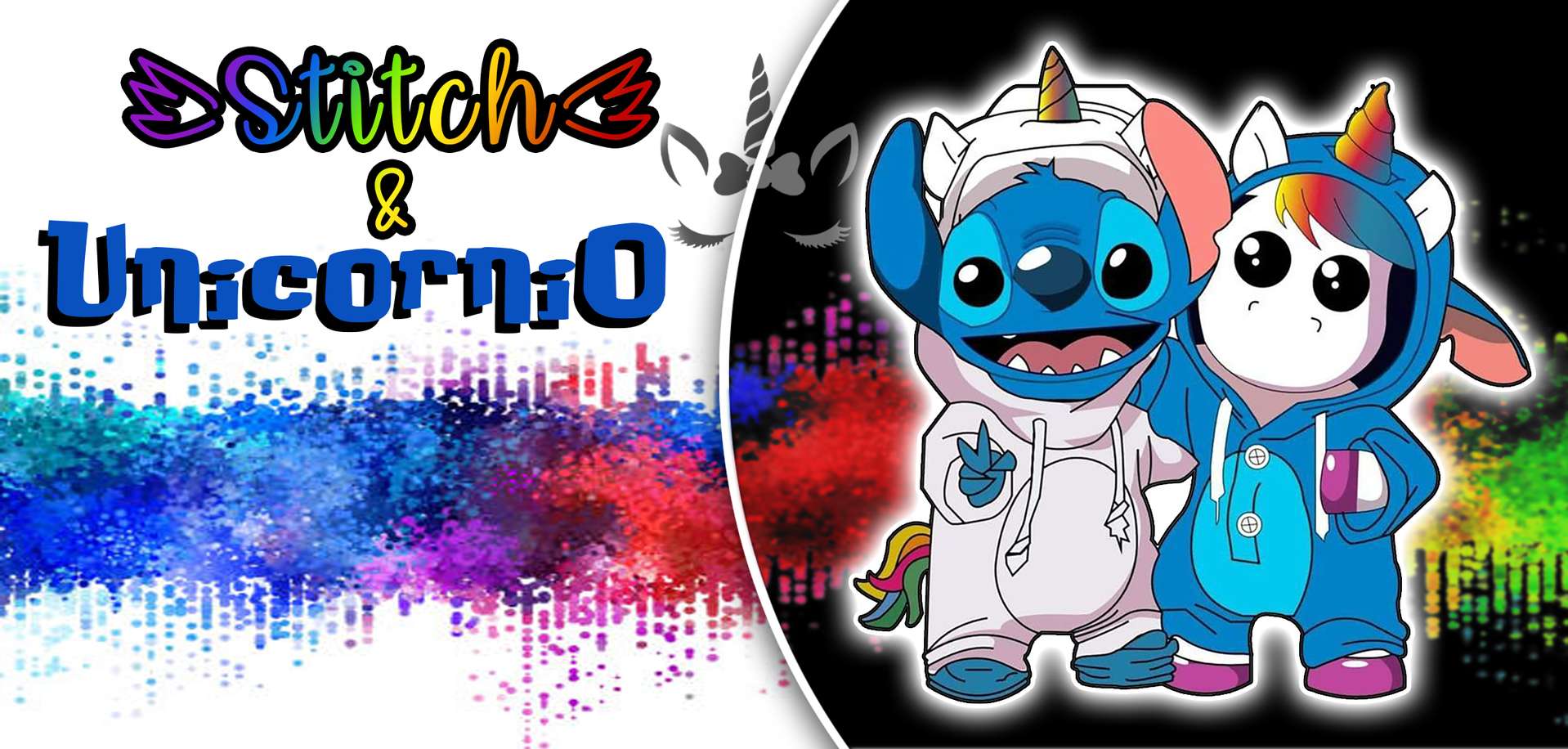 Stitch & Unicorn, Ilustração De Personagens Disney Desenho Animado Png Arte Para Caneca Grátis Pra B