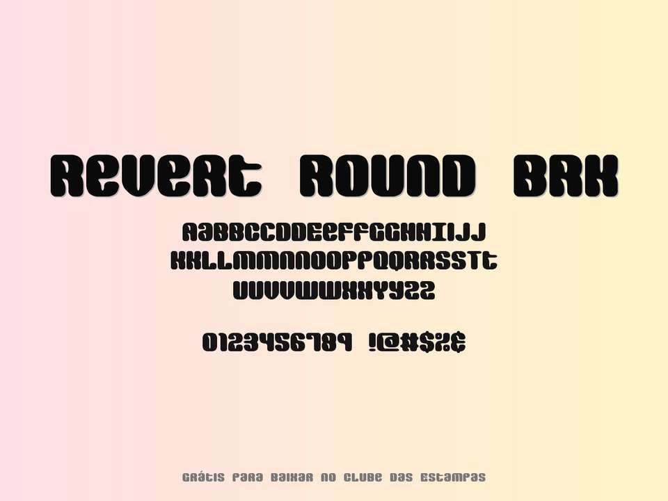 Fonte Revert Round Brk Grátis Para Baixar