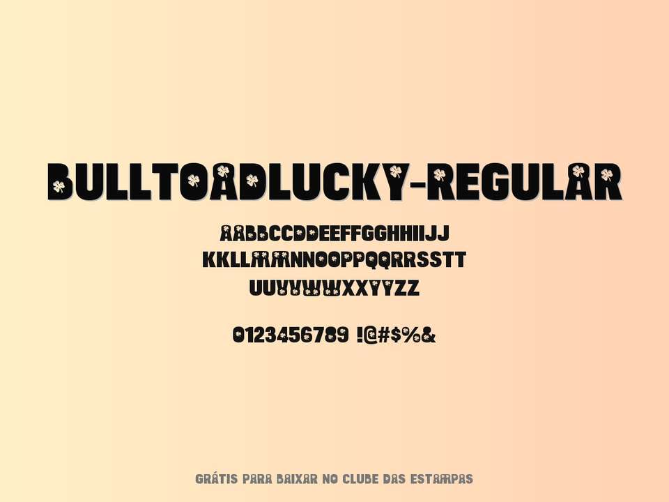 Fonte Bulltoadlucky Regular Grátis Para Baixar