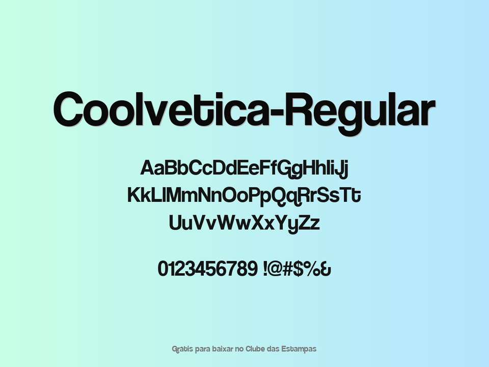 Fonte Coolvetica Regular Grátis Para Baixar