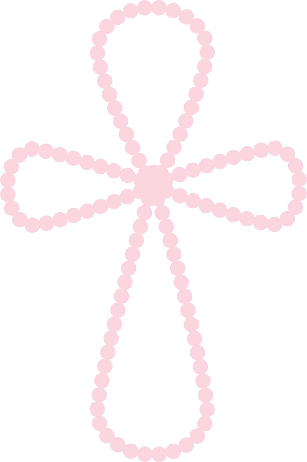 Cruz Decorativa De Pontos Rosa Decoração Png Grátis Para Baixar