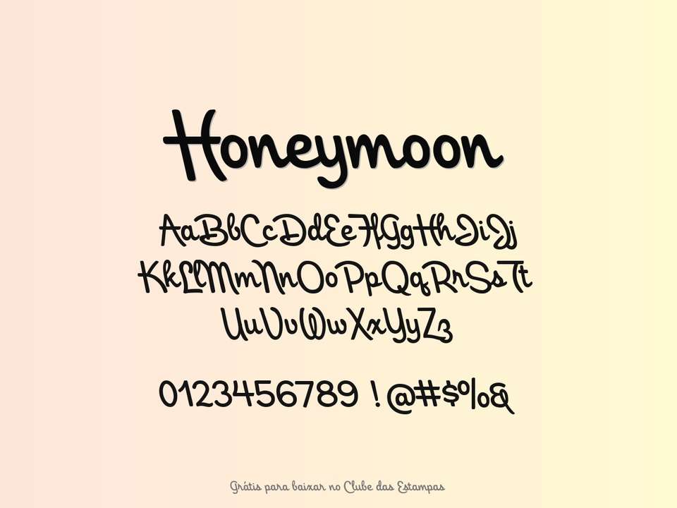 Fonte Honeymoon Grátis Para Baixar