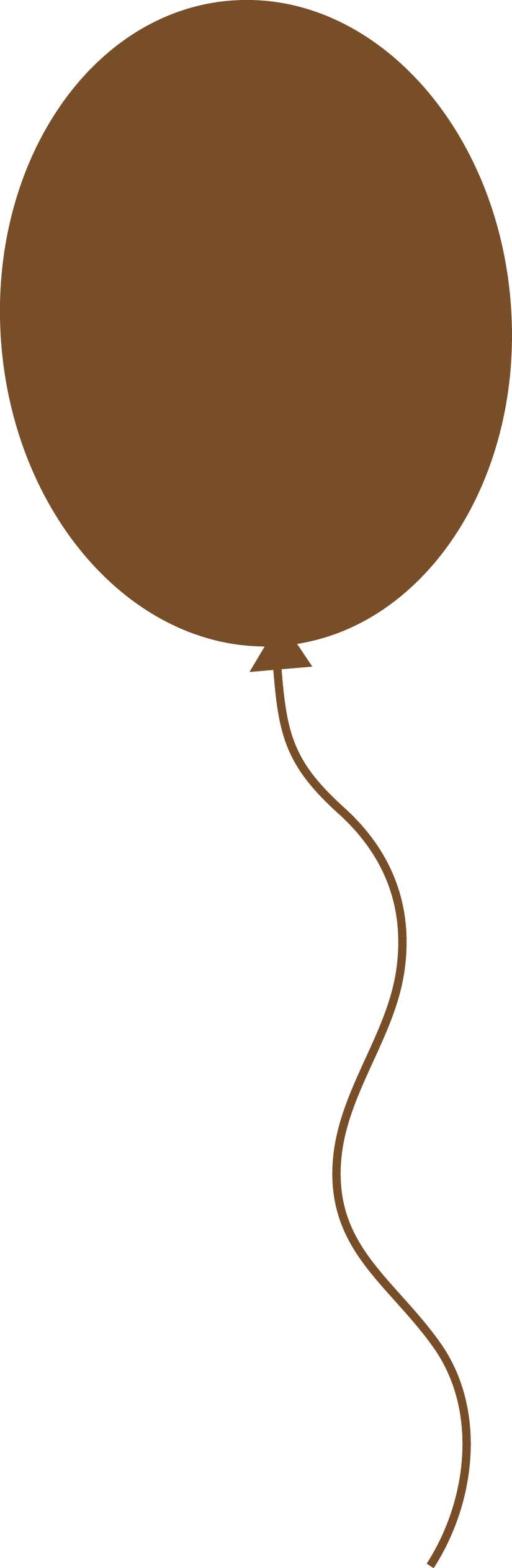 Balão Marrom Com Cordão Festa Png Grátis Para Baixar