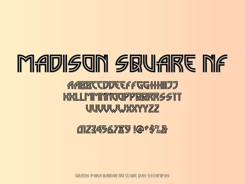 Fonte Madison Square Nf Grátis Para Baixar