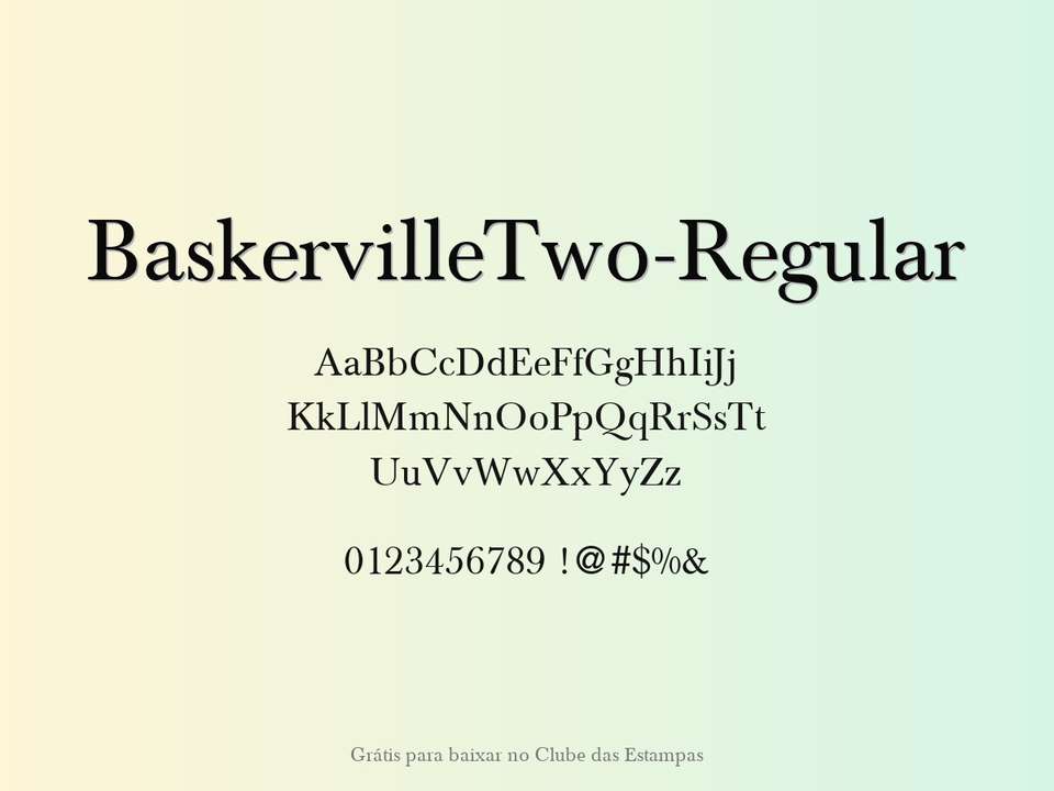 Fonte Baskervilletwo Regular Grátis Para Baixar
