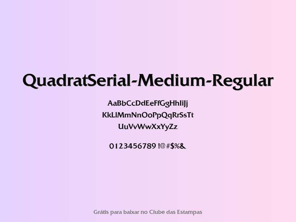 Fonte Quadratserial Medium Regular Grátis Para Baixar