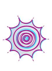 Padrão Estelar Concêntrico Arte Abstrata Png Grátis Para Baixar